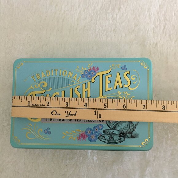 Traditional English Teas Vintage Victorian Tin 72 Bags 7.5 x 5 Tin - Picture 12 of 15